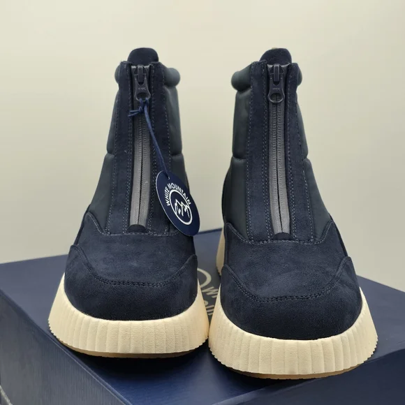 NIB White Mountain Downtown Zip-Up Platform Winter Boots, Navy/Multi/Smooth, 11 - Picture 3 of 16